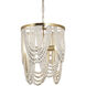 Medley 4 Light 15 inch White with Brass Pendant Ceiling Light