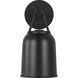 Richard June Liora 1 Light 11.13 inch Textured Black Outdoor Wall Light in Standard