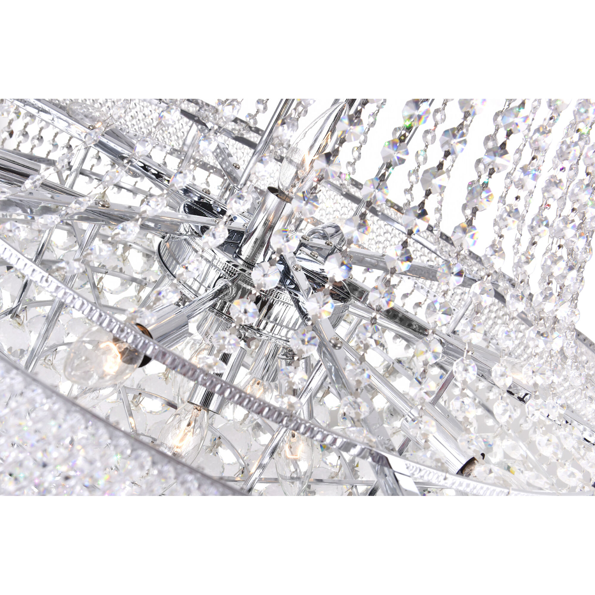 Empire 19 Light 32 inch Chrome Down Chandelier Ceiling Light