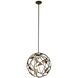 Neptune LED 20 inch Bronze Gold Pendant Ceiling Light