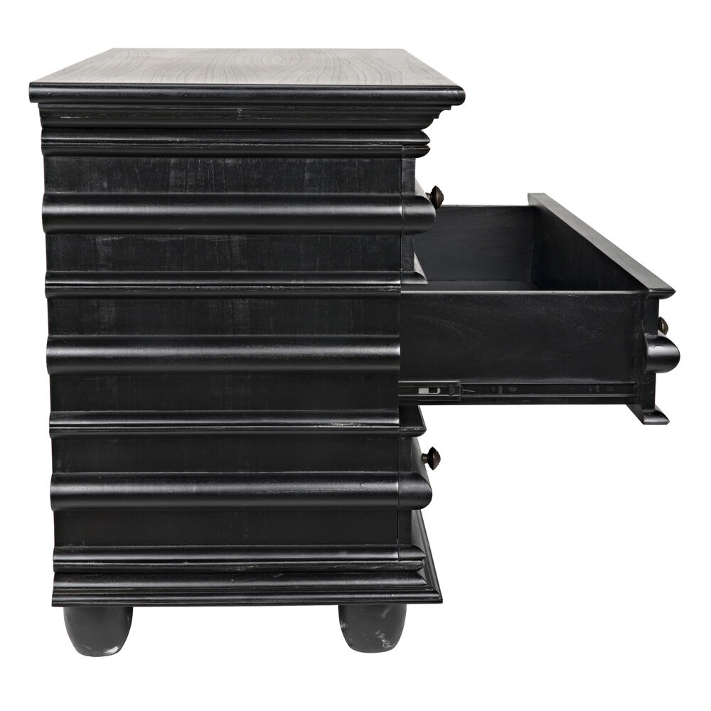 Ascona Hand Rubbed Black Chest, Small