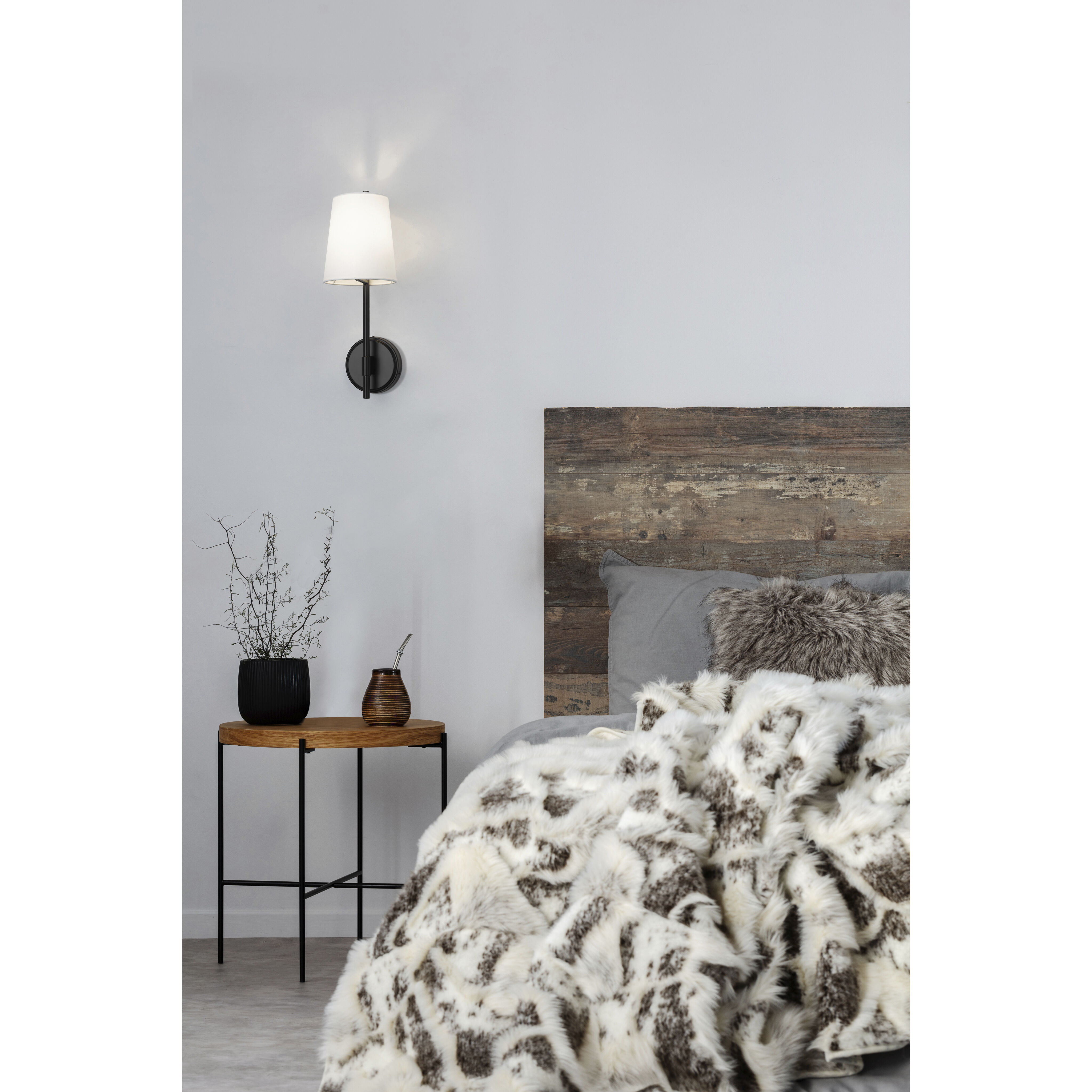 Winward 1 Light 6 inch Matte Black Wall Sconce Wall Light