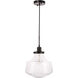 Lyle 1 Light 11 inch Black Pendant Ceiling Light