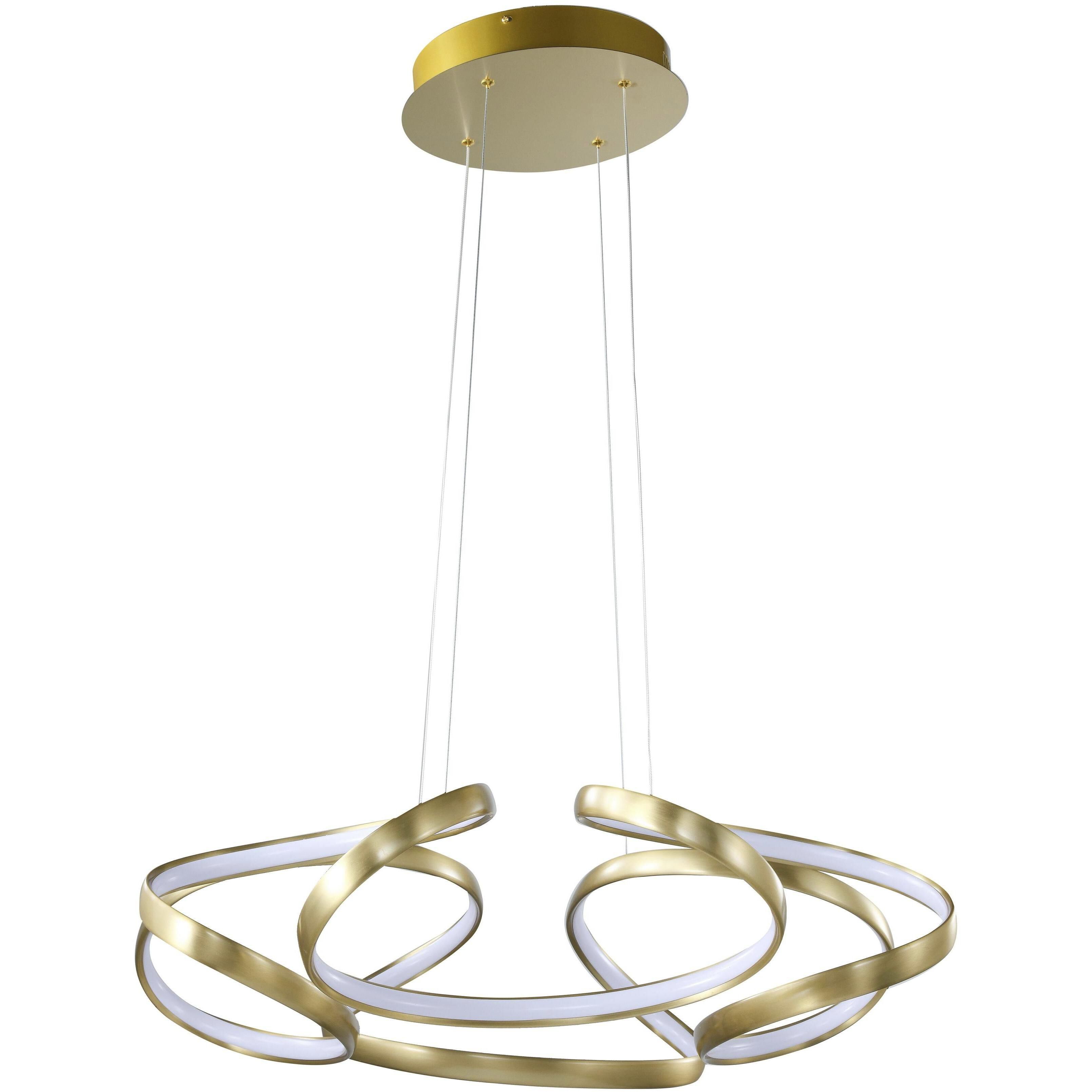 Canada LED 27.6 inch Gold Chandelier Ceiling Light