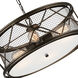 Kali 4 Light 22 inch Light Brown Chandelier Ceiling Light