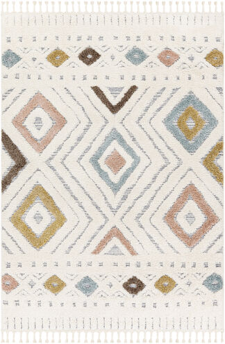 Loopy 108 X 79 inch Light Grey Rug, Rectangle