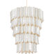 Cartagena 27 Light 39.5 inch Vintage Gold Leaf Chandelier Ceiling Light