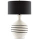 Nabdean 33 inch 150.00 watt Cream/Black/Blacksmith Table Lamp Portable Light