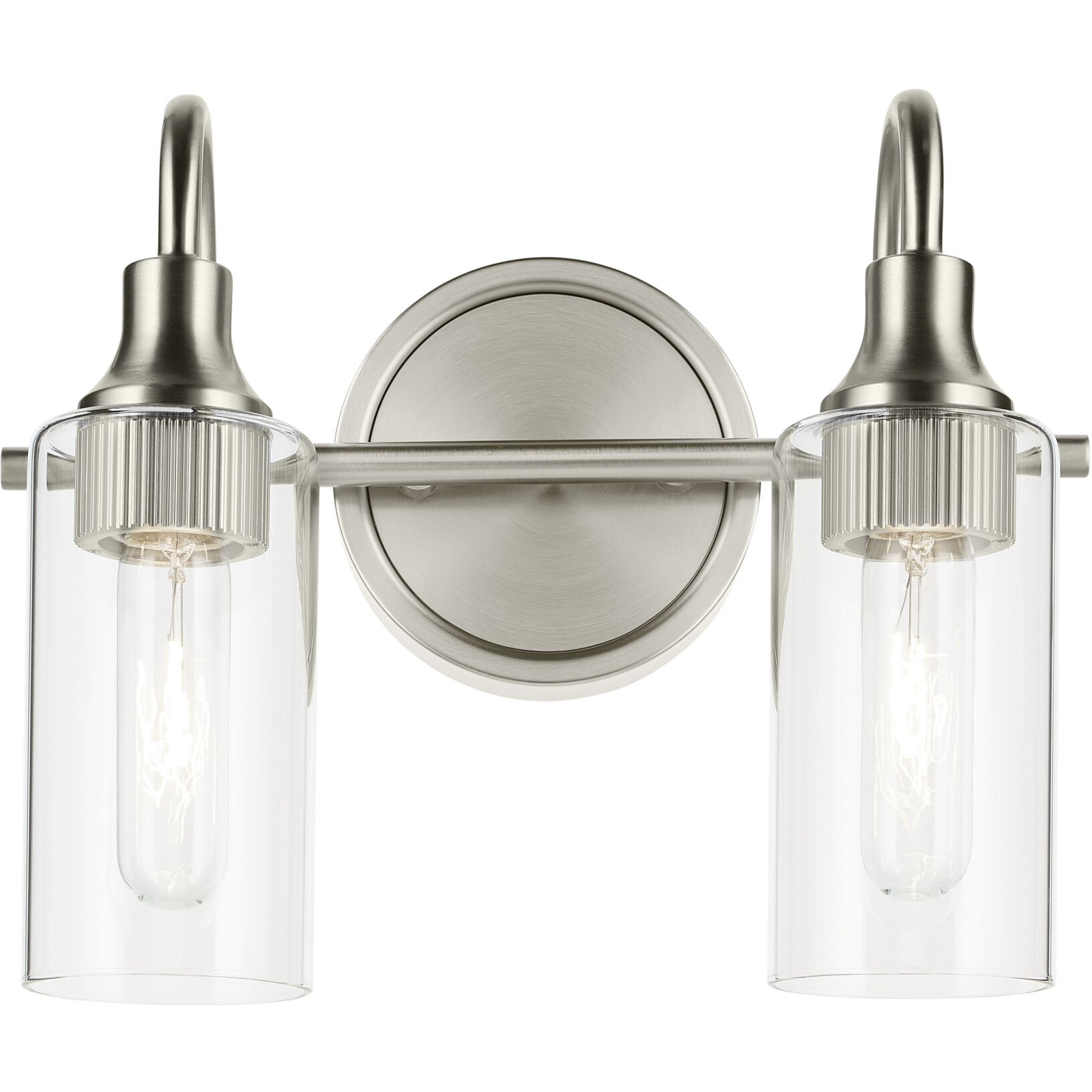 Kavi 2 Light 12.5 inch Brushed Nickel Vanity Light Wall Light