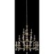 Floridia 21 Light 42 inch Matte Brushed Champagne Gold Chandelier Ceiling Light