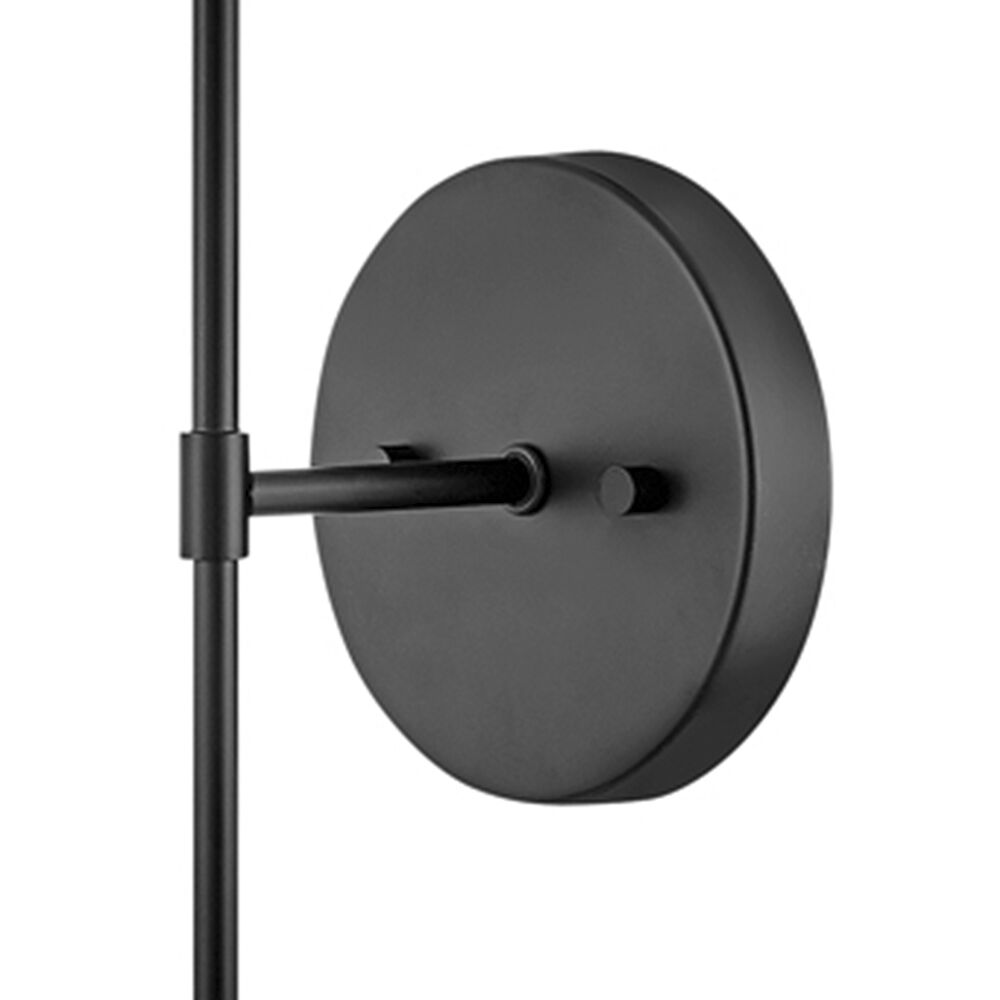 Hux LED 5.25 inch Black Sconce Wall Light