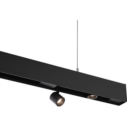 Ventrix 1 Light 48 Black Track Fixtures Ceiling Light