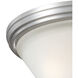 Pittman 2 Light 14 inch Brushed Nickel Flush Mount Ceiling Light