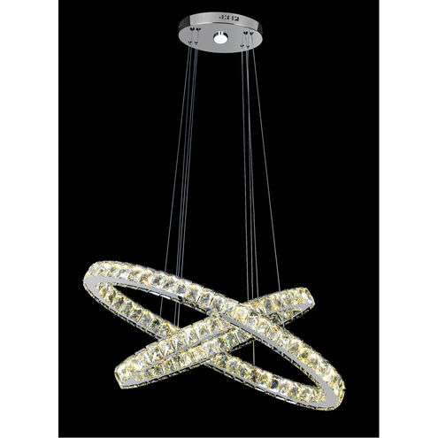 Canada LED 35 inch Chrome Pendant Ceiling Light