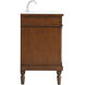 Lexington 48 X 21.5 X 35 inch Walnut Vanity Sink Set