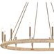 Cabana 12 Light 52 inch Lacquered Gold Chandelier Ceiling Light