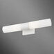 Aero 2 Light 5 inch White with Brushed Nickel Accent Vanity Sconce Wall Light
