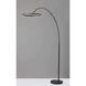 Falcon 81.5 inch 28.00 watt Black Arc Floor Lamp Portable Light, with Smart Switch