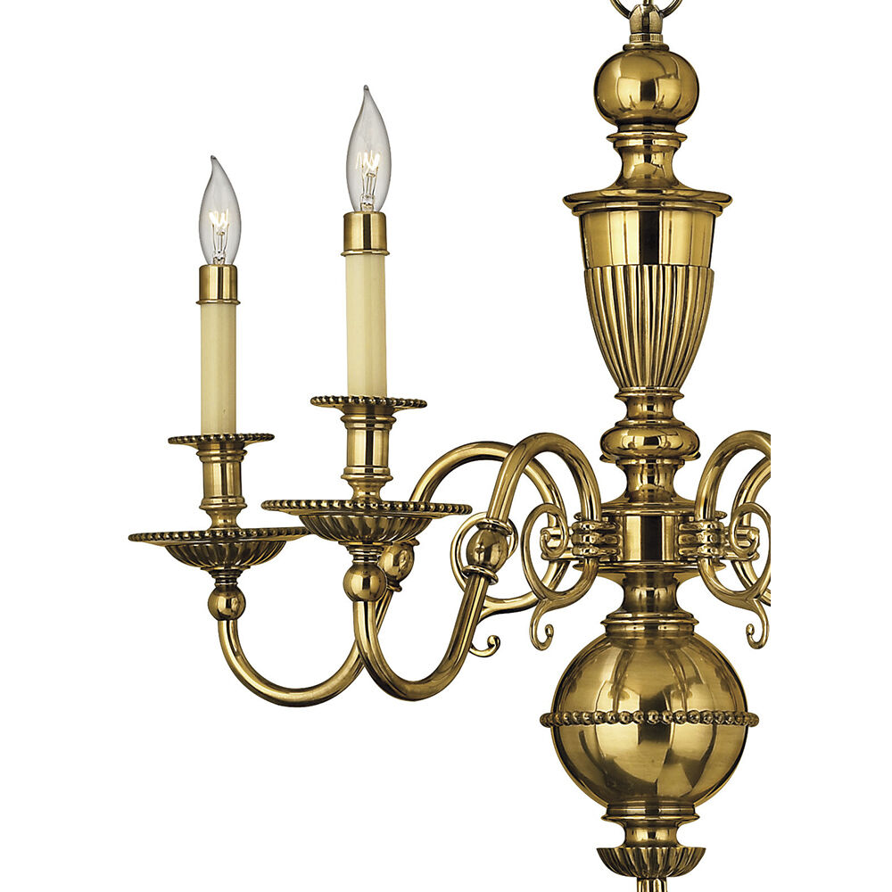 Cambridge 5 Light 25.25 inch Burnished Brass Indoor Chandelier Ceiling Light