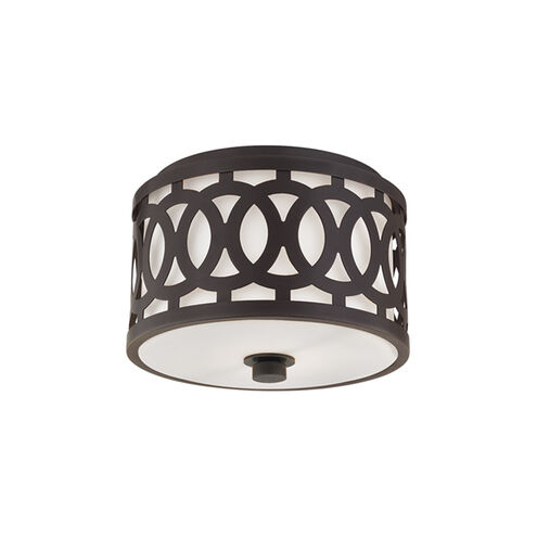 Genesee 1 Light 10 inch Old Bronze Flush Mount Ceiling Light