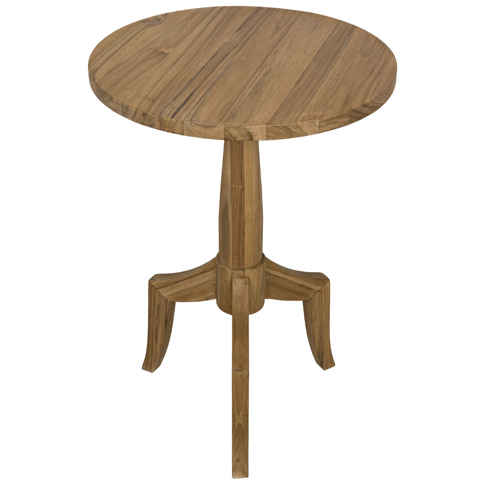 Atomic Teak 29 X 20 inch Clear Coat Semi-Gloss Accent Table