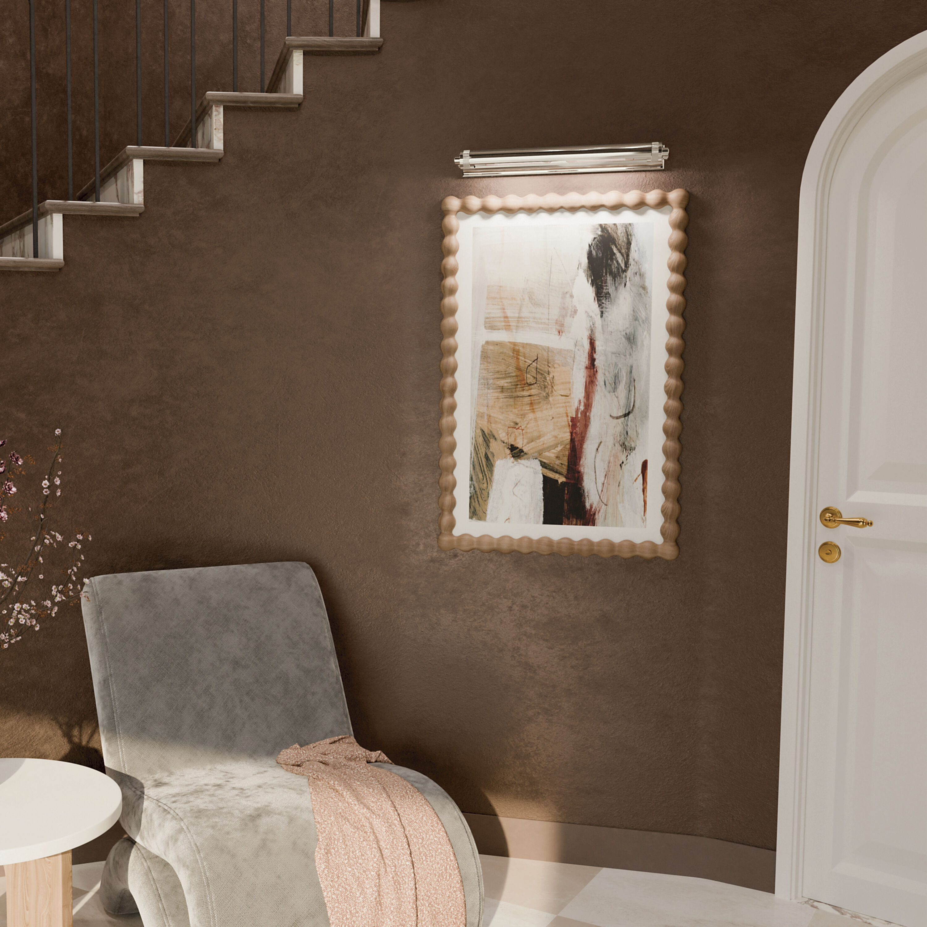 Kenton 26 watt 24 inch Polished Nickel Picture Light Wall Light