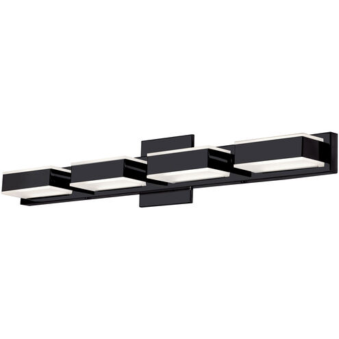 Modern LED 27 inch Matte Black Vanity Light Wall Light