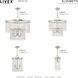 Elizabeth 5 Light 24 inch Brushed Nickel Pendant Chandelier Ceiling Light