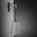 Hooked Wall Light in Stone / Steel
