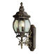 Francisco 3 Light 25 inch Black Gold Outdoor Wall Lantern