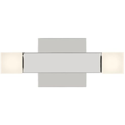 Drew & Jonathan Scott Brander LED 11.38 inch Chrome Vanity Light Wall Light