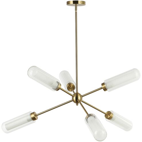 Balbina LED 40 inch Aged Brass Chandelier Ceiling Light