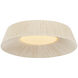 Kenton LED 17.75 inch Vintage Gold Leaf Flush Mount Ceiling Light