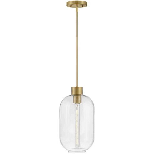 Greer LED 8.5 inch Lacquered Brass Pendant Ceiling Light