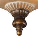 Hamlet 3 Light 12 inch Golden Bronze Semi Flush Mount Ceiling Light
