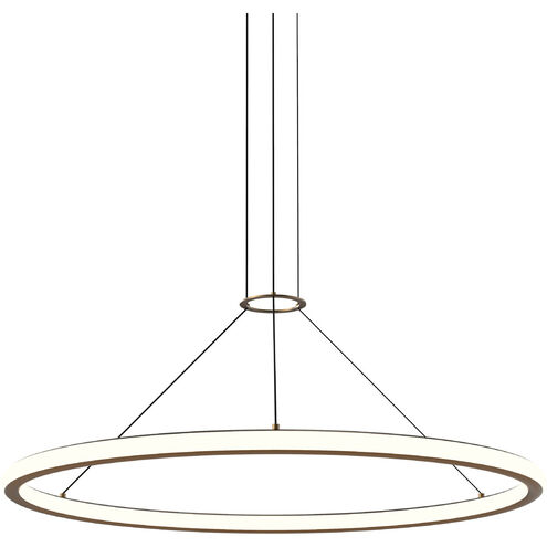 Luna LED 38 inch Painted Brass Pendant Ceiling Light