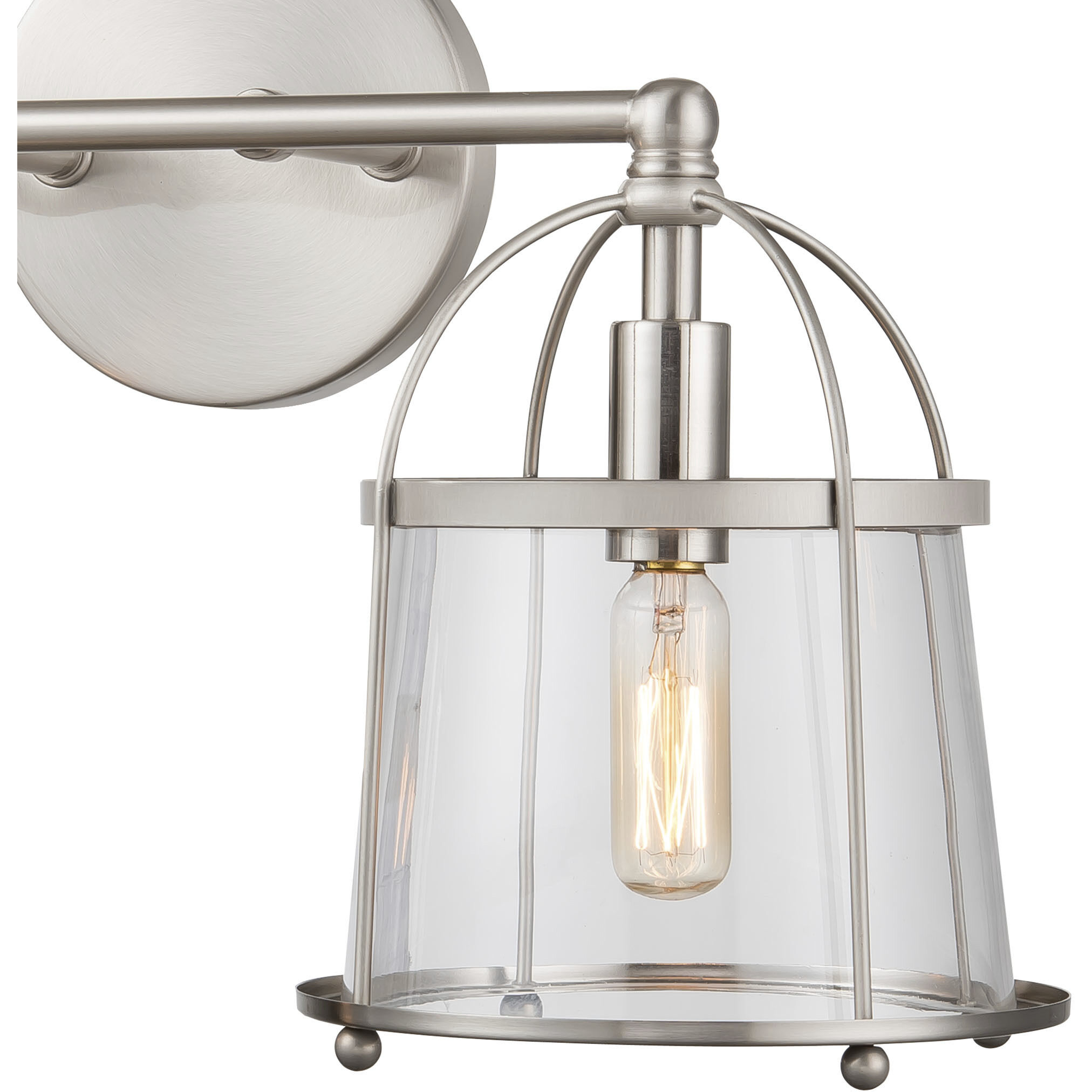 Merrick 2 Light 17 inch Satin Nickel Vanity Light Wall Light