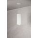 LED Cylinder Collection 1 Light 5 inch Semi Gloss White Pendant Ceiling Light, Retro Fit