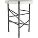 Atlas 24.5 X 18 inch White End Table