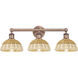 Edison Bristol Natural II 3 Light 26 inch Antique Copper Bath Vanity Light Wall Light