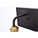 Anders 3 Light 27 inch Black and Brass Wall Sconce Wall Light