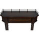 Charleston One Drawer Console Table in Dark Brown