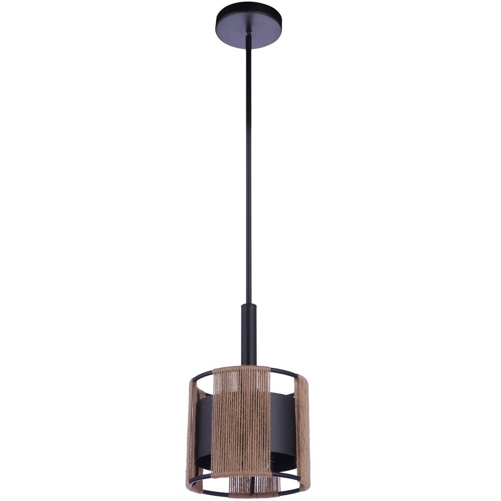 Kensey 1 Light 9.13 inch Flat Black Mini Pendant Ceiling Light