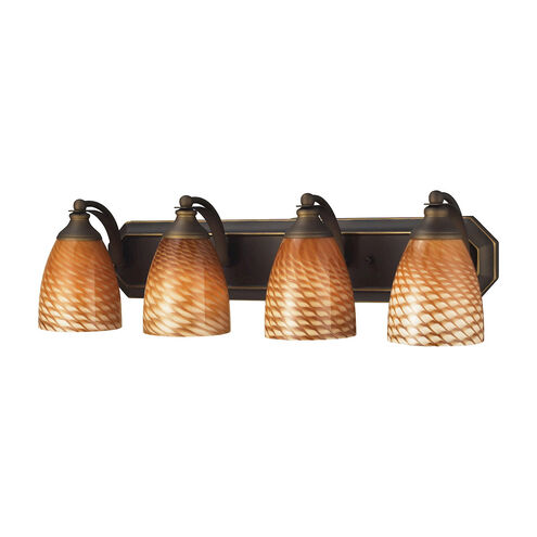 Hempstead 4 Light 27 inch Aged Bronze Vanity Light Wall Light