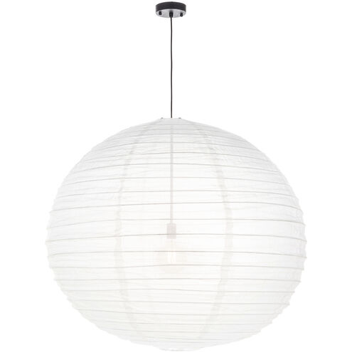 Ringo 1 Light 42 inch White Pendant Ceiling Light, Large