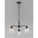 Acadia 3 Light 20 inch Black Chandelier Ceiling Light