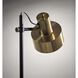 Clayton 23 inch 60.00 watt Matte Black and Antique Brass Desk Lamp Portable Light