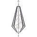 Forever Eternity LED 22 inch Black Pendant Ceiling Light in Clear Radiance Crystal and Gold Pearl