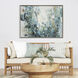 Abstract Blue and Green and Turquoise and Yellow Canvas
