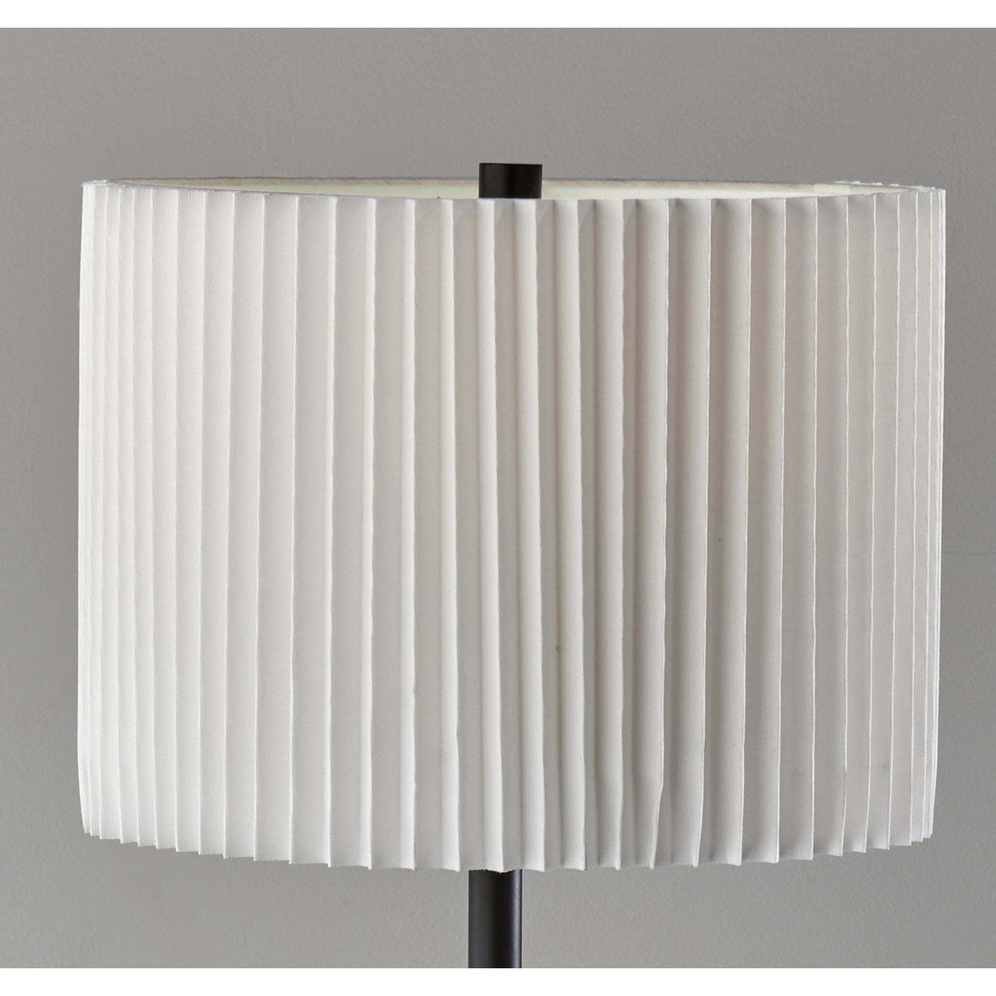 Eli 60 inch 150.00 watt Black Floor Lamp Portable Light, Simplee Adesso